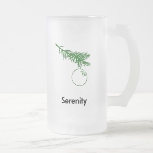 Ornament Serenity Mattglas Bierglas (Rechts)