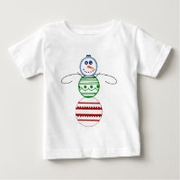 Ornament Snowman - Kleinkind Long Sleeve