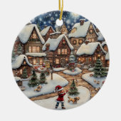 Ornament Snowy Christmas Village (Vorne)