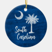Ornament - South Carolina Flag mit Palmetto Tree (Vorne)