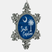 Ornament - South Carolina Flag mit Palmetto Tree (Links)
