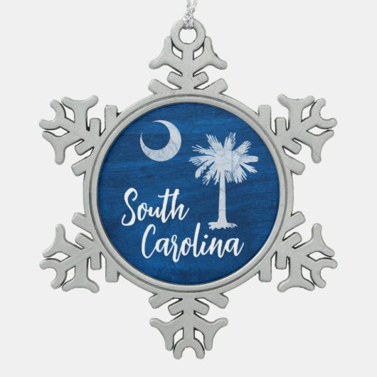 Ornament - South Carolina Flag mit Palmetto Tree (Vorderseite)