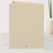 ORNAMENT SPARKLING GOLD RED FRAME Urlaub Karte (Rückseite)