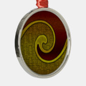 Ornament, Spirale, Matching Set, Anpassen Sie sie! Silbernes Ornament (Rechts)