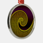 Ornament, Spirale, Matching Set, Anpassen Sie sie! Silbernes Ornament (Rechts)