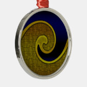 Ornament, Spirale, Matching Set, Anpassen Sie sie! Silbernes Ornament (Rechts)