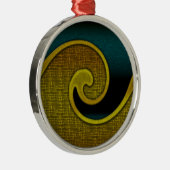 Ornament, Spirale, Matching Set, Anpassen Sie sie! Silbernes Ornament (Rechts)