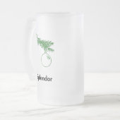 Ornament Splendor Mattglas Bierglas (Vorderseite Links)