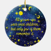 Ornament STARS der kleine Prinz QUOTE (Hinten)