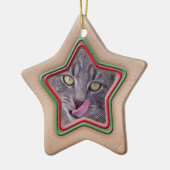 Ornament, Stern, Cookie, Foto Keramik Ornament (Links)