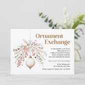 Ornament Swap Party Einladung Ornament Exchange (Stehend Vorderseite)