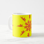 Ornament Swirl Muster Vintage Illustration abstrak Kaffeetasse (Vorderseite Links)