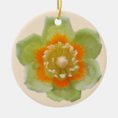 Ornament - Tulip Poplar Tulip auf Cream (Vorne)