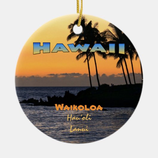 Ornament: Twilight in Waikoloa (Kreis) Keramikornament (Vorne)