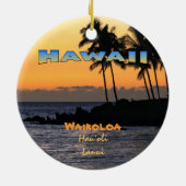 Ornament: Twilight in Waikoloa (Kreis) Keramikornament (Hinten)
