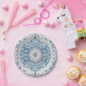 Ornament und Schnee Winter Papier Teller (Party)