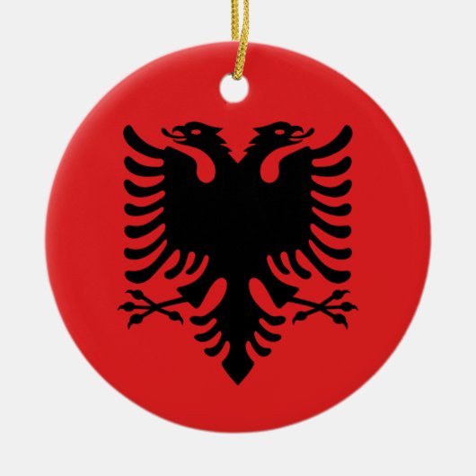Ornament unter der Flagge Albaniens (Vorne)