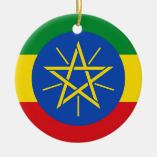 Ornament unter der Flagge Äthiopiens