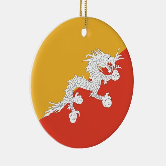 Ornament unter der Flagge Bhutans (Rechts)