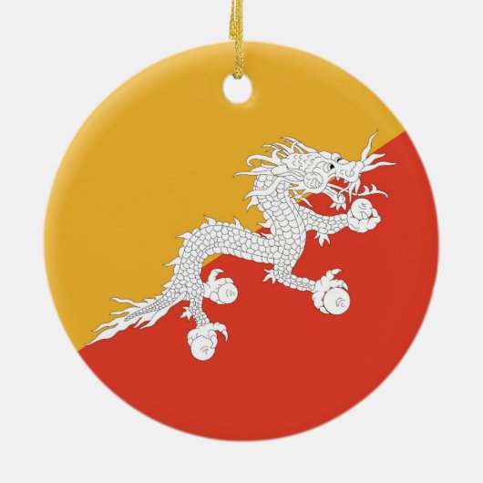 Ornament unter der Flagge Bhutans (Hinten)