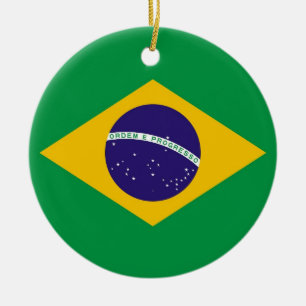 Ornament unter der Flagge Brasiliens