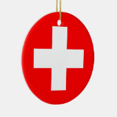 Ornament unter der Flagge der Schweiz (Rechts)