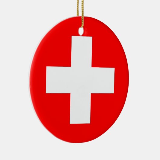 Ornament unter der Flagge der Schweiz (Rechts)