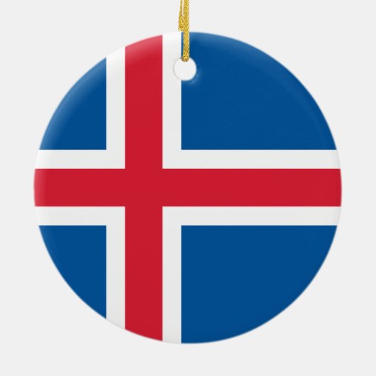Ornament unter der Flagge Islands (Hinten)