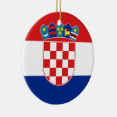 Ornament unter der Flagge Kroatiens (Rechts)