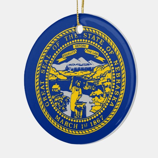 Ornament unter der Flagge Nebraskas (Links)