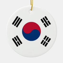 Ornament unter der Flagge Südkoreas