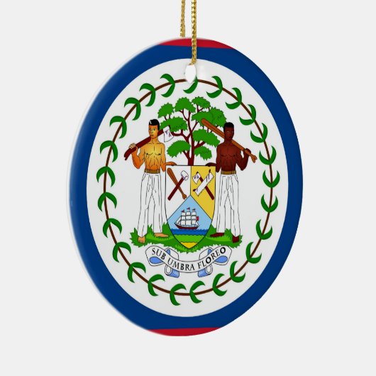 Ornament unter der Flagge von Belize (Rechts)