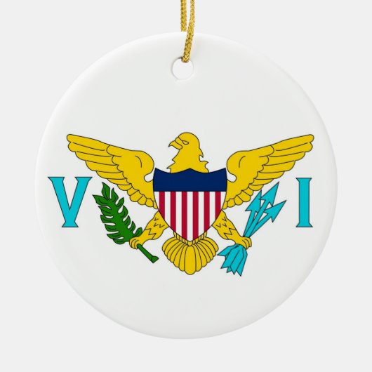 Ornament unter der Flagge von Jungfrauen (Vorne)