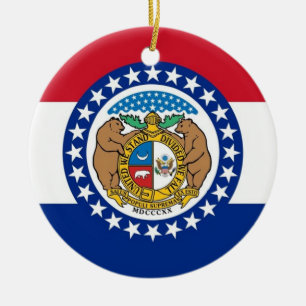 Ornament unter der Flagge von Missouri