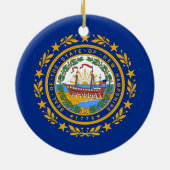 Ornament unter der Flagge von New Hampshire (Hinten)