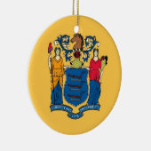 Ornament unter der Flagge von New Jersey (Rechts)