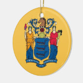 Ornament unter der Flagge von New Jersey (Links)