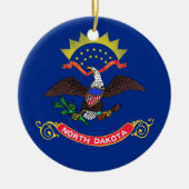 Ornament unter der Flagge von North Dakota (Vorne)