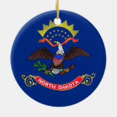 Ornament unter der Flagge von North Dakota (Hinten)