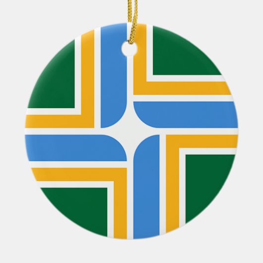Ornament unter der Flagge von Portland, Oregon, US (Vorne)