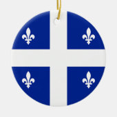 Ornament unter der Flagge von Quebec, Kanada (Vorne)