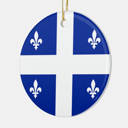 Ornament unter der Flagge von Quebec, Kanada (Links)