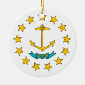 Ornament unter der Flagge von Rhode Island (Vorne)