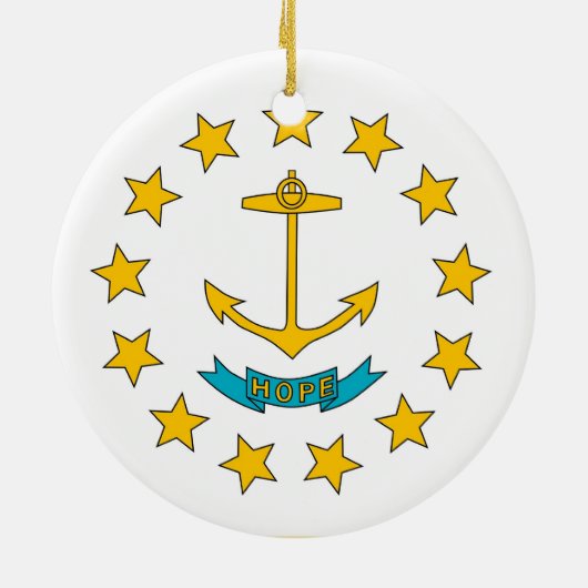 Ornament unter der Flagge von Rhode Island (Hinten)