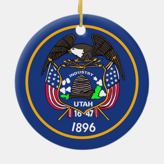 Ornament unter der Flagge von Utah (Hinten)