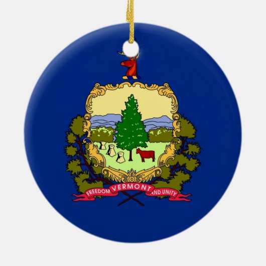 Ornament unter der Flagge von Vermont (Hinten)