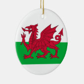 Ornament unter der Flagge von Wales (Rechts)