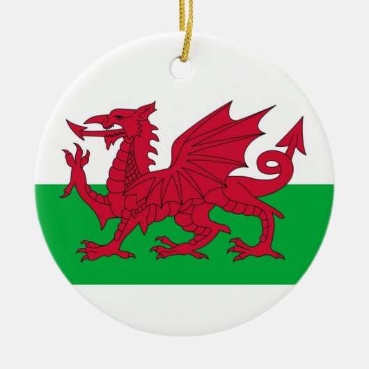 Ornament unter der Flagge von Wales (Vorne)