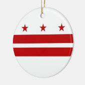 Ornament unter der Flagge von Washington DC (Links)
