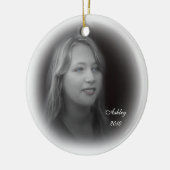 Ornament verblassen Portrait mit Weihnachtskranz z (Links)
